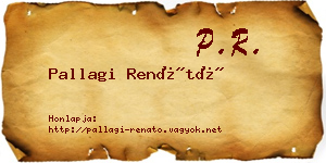 Pallagi Renátó névjegykártya